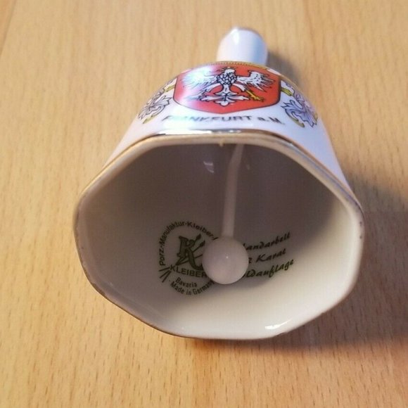 CERAMIC BELL FRANKFURT 22 KARAT GOLDANFLAUGE KLEIB - Picture 2 of 6